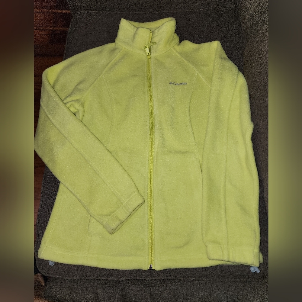 Medium Yellow Fleece Columbia Jacket